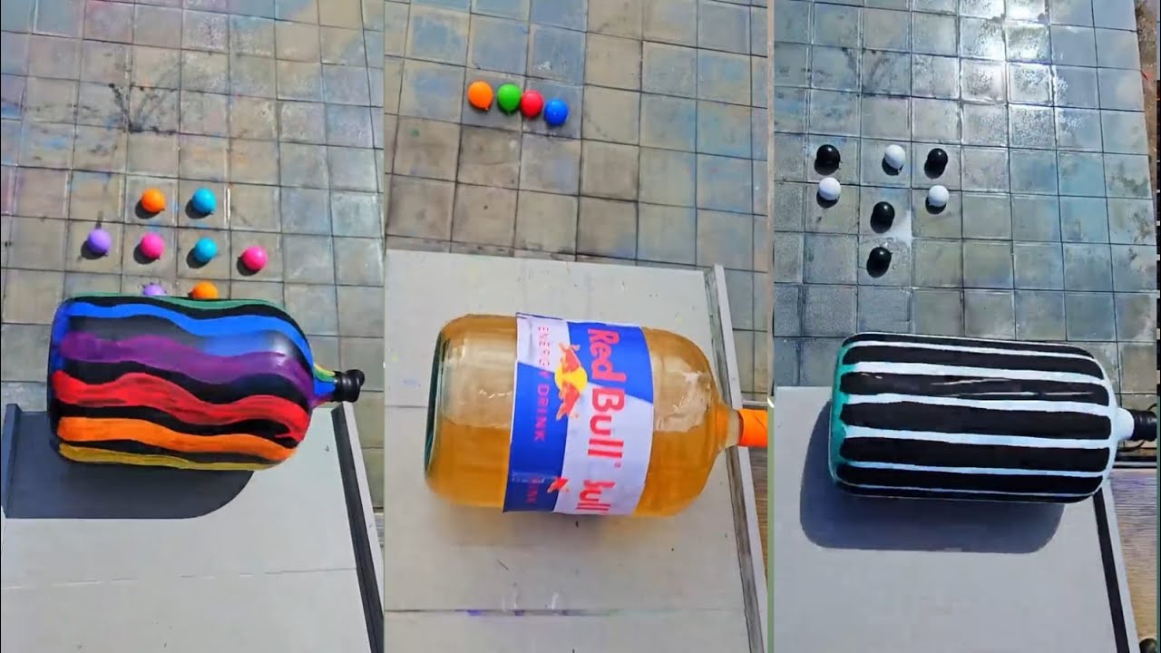 🎈Breaking Glass Bottles and Balloon Drops! Crushing Crunchy & Soft Things!🔥