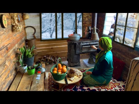 Köyde Karlı Kış Günü - Soba Üstünde Portakal Reçeli Tarifi - Köy İşleri ve Köy Belgeseli