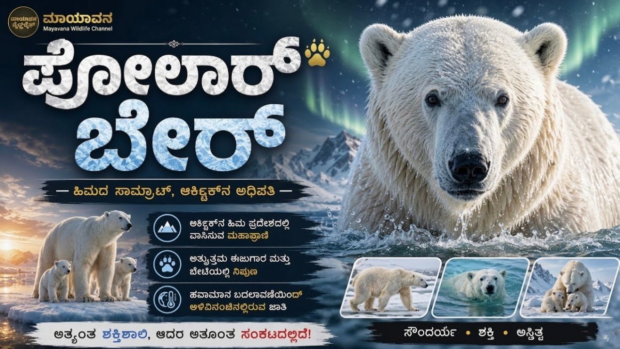 ಮಂಜಿನ ಸಾಮ್ರಾಜ್ಯದ ರಾಜ: Polar Bear Survival Story | Kannada Wildlife Documentary
