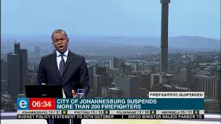 Firefighters suspended