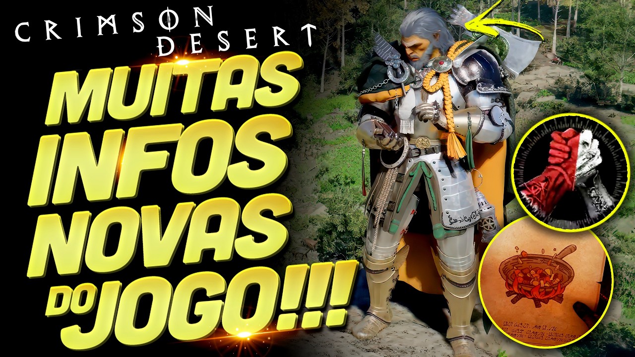 CONTOU BASTANTE COISA!!! MUITAS INFORMAÇÕES E CONFIRMAÇÕES SOBRE CRIMSON DESERT EM NOVA ENTREVISTA