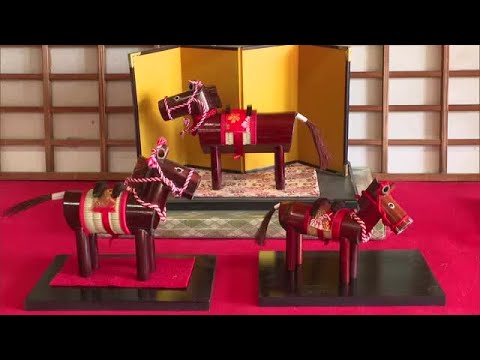約70年続く手作りの置物…津山市で26年の干支「午」の竹細工づくり