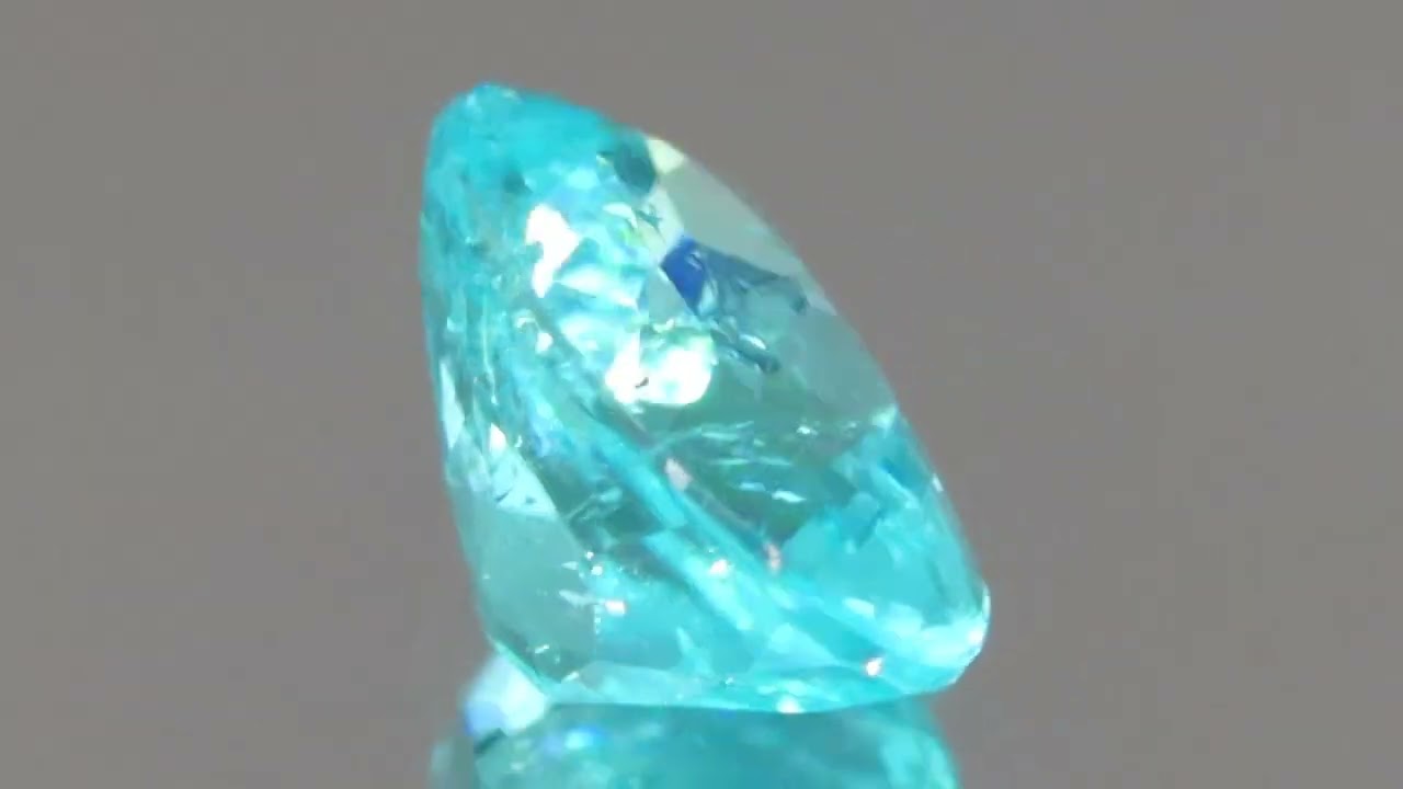 天然パライバトルマリン 0.33ct 【NEON BLUE】ブラジル 中宝研分析書付