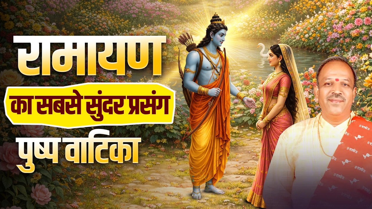 रामायण का सबसे सुंदर प्रसंग – पुष्प वाटिका | Pujya Shyam Manawat Ji