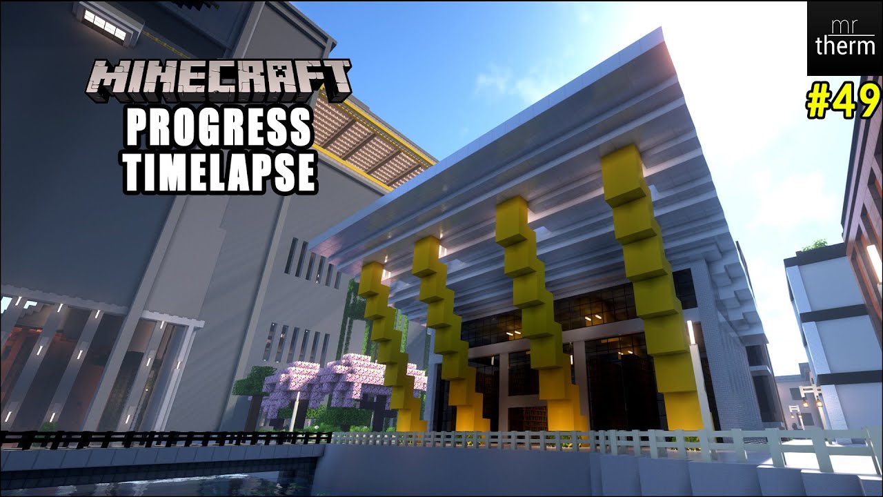 City Improvement Timelapse! | P49 | Destiny 2 Minecraft Build - YouTube