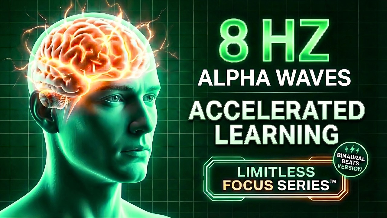 8 Hz Alpha Waves Binaural Beats | Accelerated Learning | Limitless ...