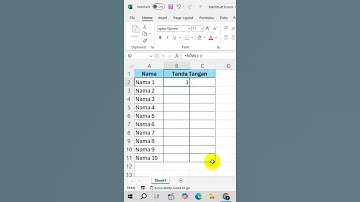 Membuat Kolom Tanda Tangan Zigzag