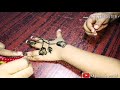 Back hand mehndi for kids| simple henna | floral mehndi
