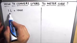 How to convert Liters to Cubic Meters / Converting Liters to Meters cube / Unit Conversion screenshot 4