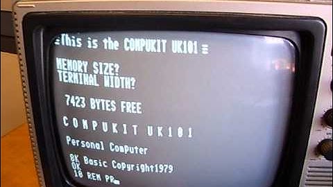 ULTRA RARE VINTAGE COMPUKIT UK101 COMPUTER SYSTEM (1979)