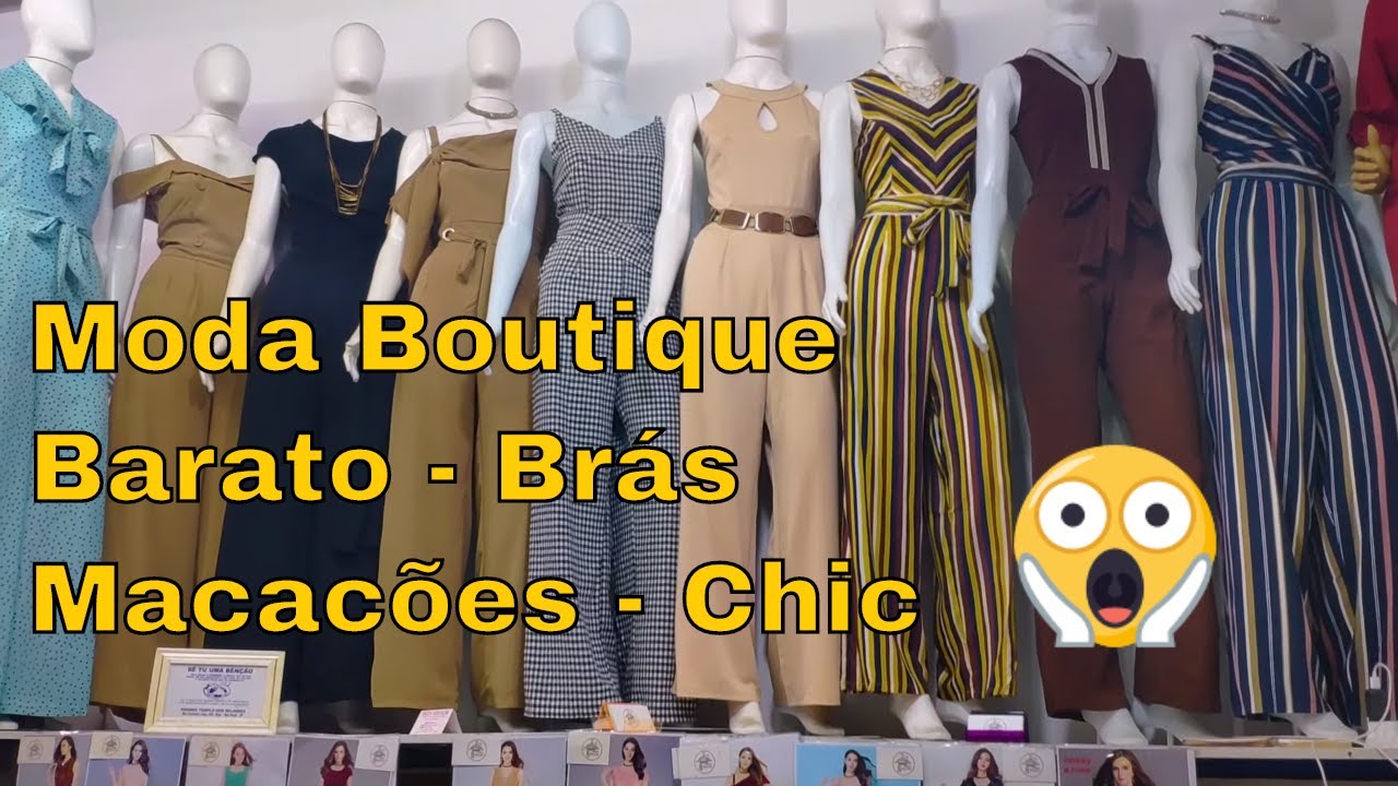 Moda Boutique Barata no Brás - Macacões Elegantes - Faz Envios - Atacado e Varejo - YouTube