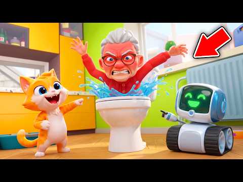 We FLUSHED Granny Down the Toilet! 😹 (I Am Cat VR)