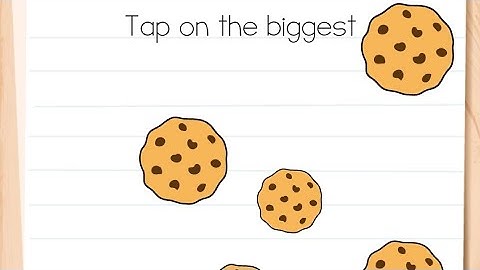 Brain test 4 Level 5 Tap on the Biggest Walkthrough