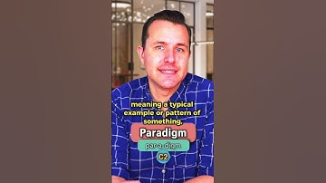 Paradigm - Meaning, Pronunciation, Synonyms and an Example Sentence (English Word of the Day)