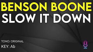 Benson Boone - Slow It Down - Karaoke Instrumental