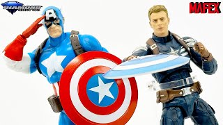Marvel Select Classic Captain America & Mafex Stealth Suit Captain America Review!