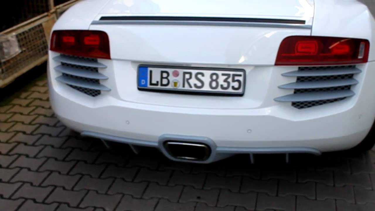Eisenmann's Audi R8 valve actuated exhaust YouTube