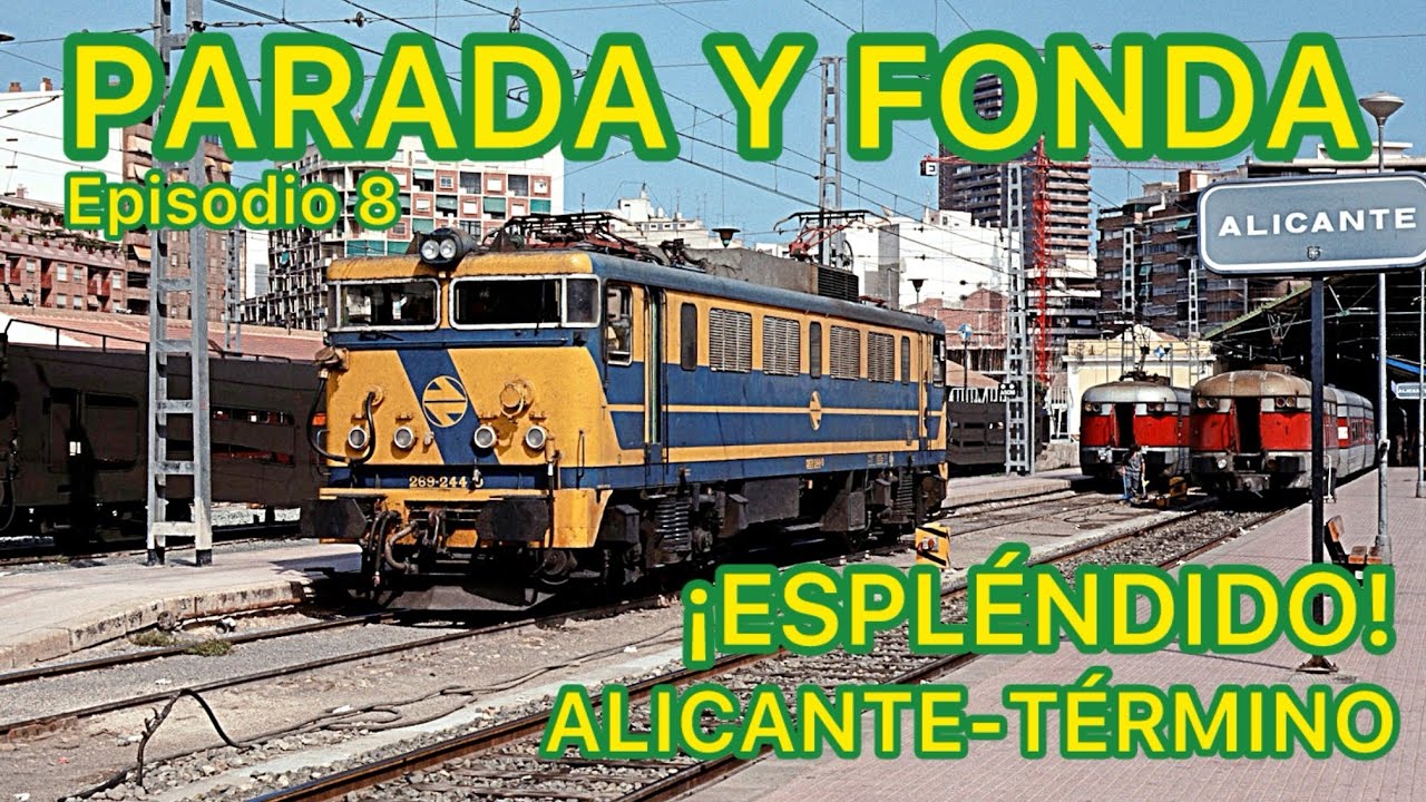 🏡TRENES MÍTICOS y Variedad de LOCOMOTORAS en LA ESTACIÓN DE FERROCARRIL Alicante-Término