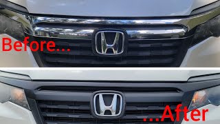 2017 Honda Ridgeline How to paint front grille(Plasti Dip)