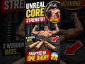 He Snapped 3 Bats With His CORE 😳#usa #viral #ytshorts #tiktok #gym #fitness