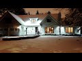 Winter Snowy Christmas Nights and Cozy Homes in Toronto, Canada  December 24, 2020