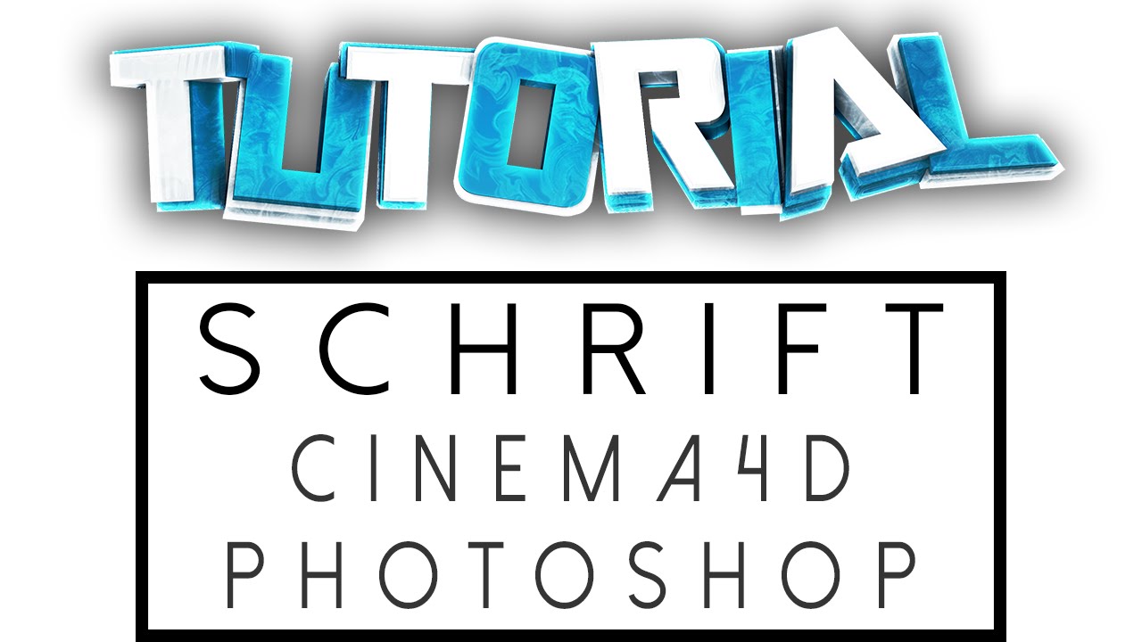 C4D + PSD Text | Tutorial (GERMAN) (Schrift) - YouTube