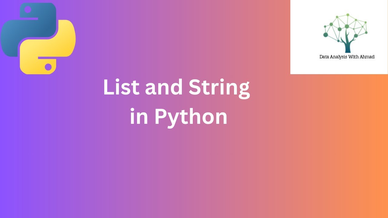 List & String in Python crash course - YouTube
