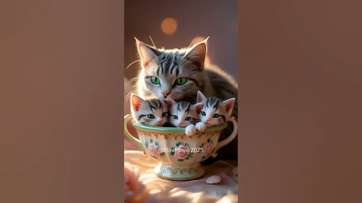 Video 8588611: fluffy cutecats, cutecat adorable, teacup kittens, kittens mother