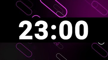 23 Minute Timer with Relaxing Upbeat Music and Alarm, Countdown Clock for Stress Relief