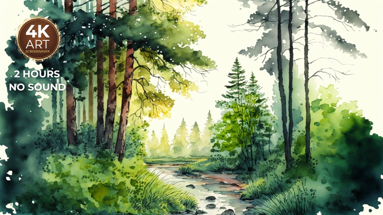 Your Screen Smells Like Pine | 2 Hours No Sound Screensaver