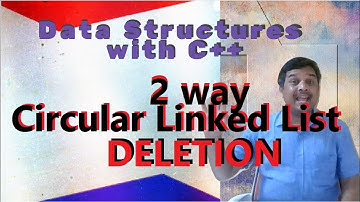Doubly circular linked list-Deletion using c++  with example|| By Studies Studio