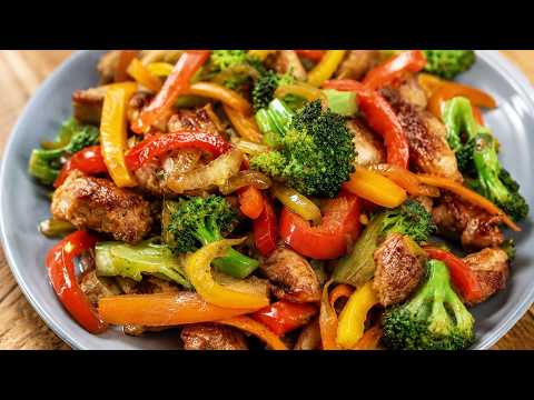 Dieses Hähnchen mit Gemüse wirst du immer wieder kochen! 🥦🍗😍