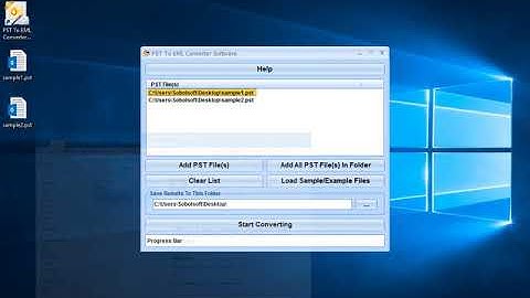 How To Use PST To EML Converter Software