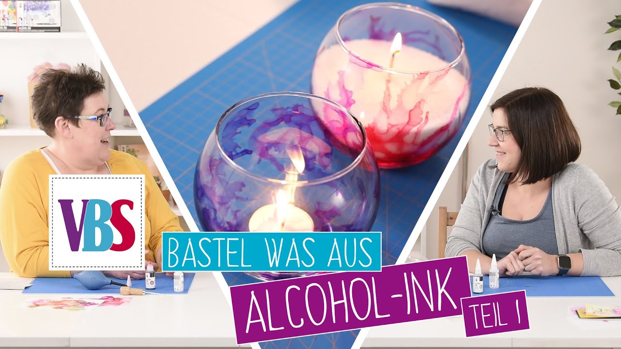 Basteln mit Alcohol Ink - Kreativ werden mit Alcohol Inks - YouTube