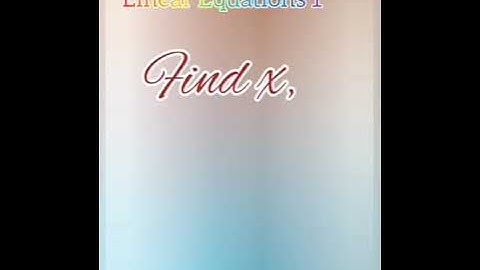 using additive inverse in solving equations