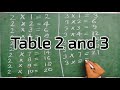 Table 2 and 3 | 2 or 3 ka table | english multiplication 2 and 3 |pahada @Kidsstudyfornurseryclass
