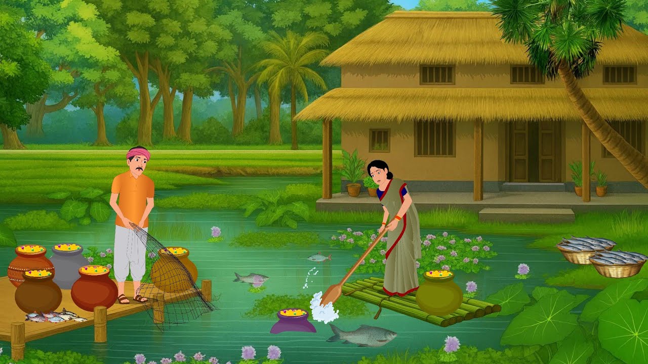 ईमानदार मछुआरा और सात मटके का रहस्य | Imandar machhuara | Moral Stories | Hindi Khani | Kahaniya 