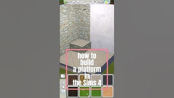 How to build a platform 🧐💡 | THE SIMS 4 | #thesims #thesims4 #shorts #shorts28 #sims