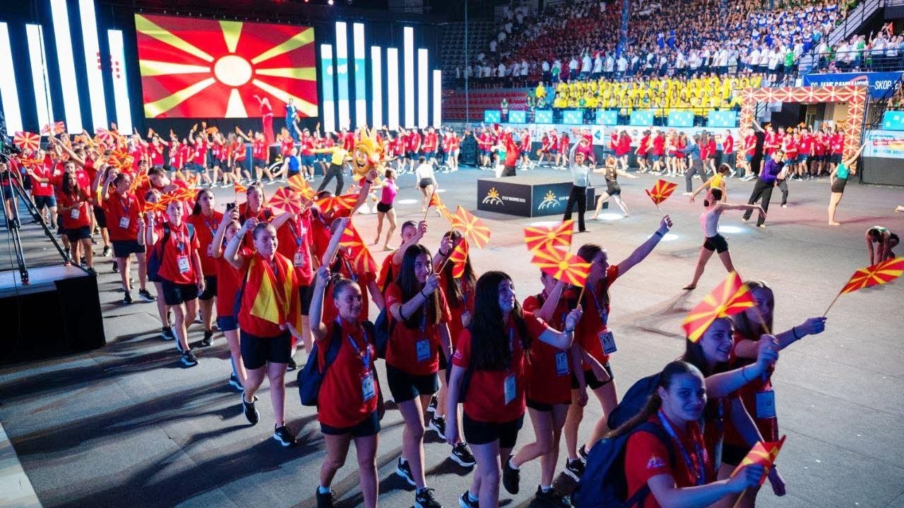 Macedonian delegation at EYOF Skopje 2025