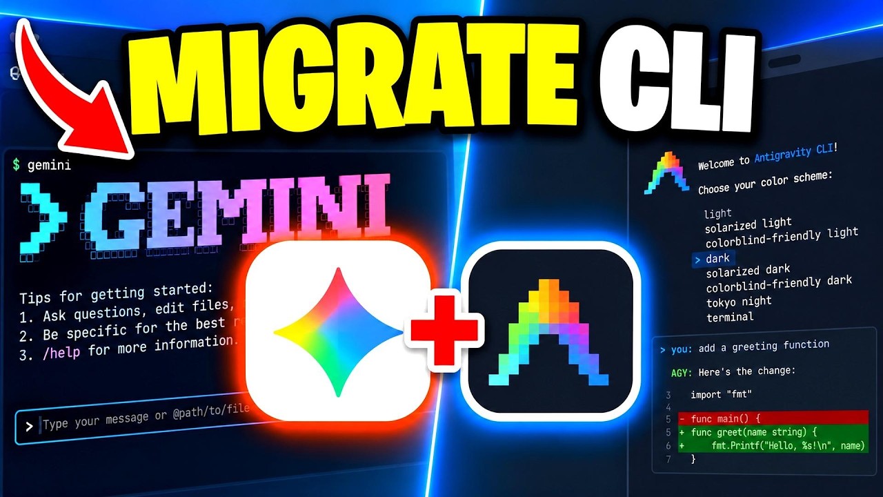 How To Migrate From Gemini CLI To Antigravity CLI - Full Guide - YouTube