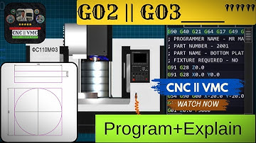 Understanding G02 & G03 in CNC Programming | Circular Interpolation Explained in Hindi"||