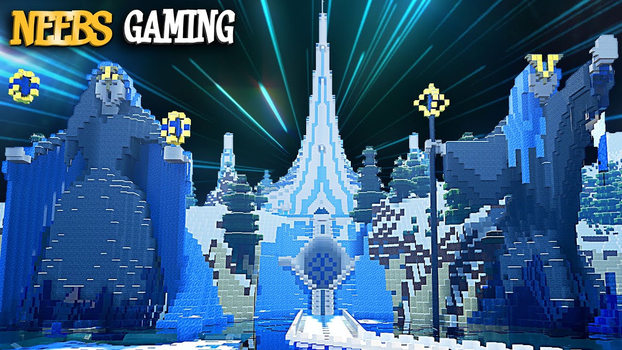 Huge Ice Palace With A Dark Secret Minecraft Youtube