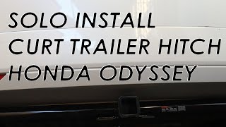 How to: Honda Odyssey CURT Trailer Hitch Solo Installation