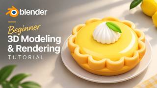 Stop Struggling with 3D Food! Make This Lemon Tart in Blender