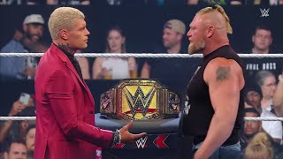 WWE 28 April 2024 Brock Lesnar Returns \& Attacks Cody Rhodes, raw highlights