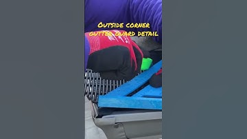 How to install an outside corner. #gutterguards #howto #diy #gutters #roofing