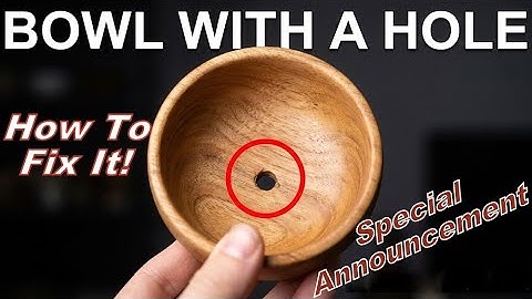 FIXING a HOLE in the Bottom of a Bowl - Wood Turning