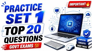 Computer Practice Set 1 | Top 20 Questions for Govt Exams | SSC Banking Railway 2026