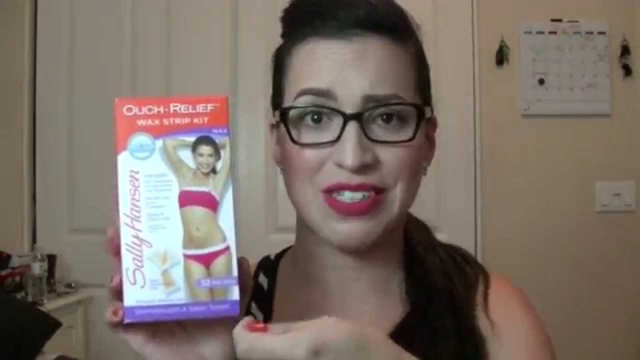 Sally Hansen Ouch Relief Wax Strips & Demo YouTube