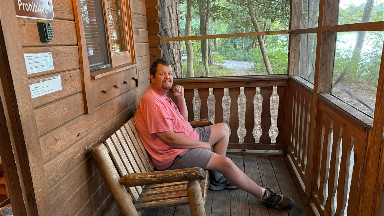 Camping Cabin at Trap Pond State Park in Delaware